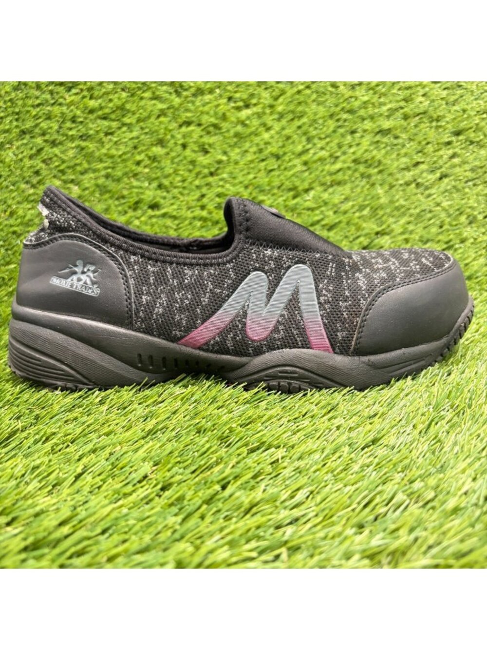 Moxie Trades Zena Womens Size 9.5 Black Composite Safety Toe Work Slip-On Shoes